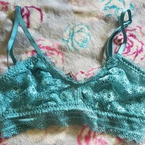 Victoria's Secret Bralette Lace Teal XS